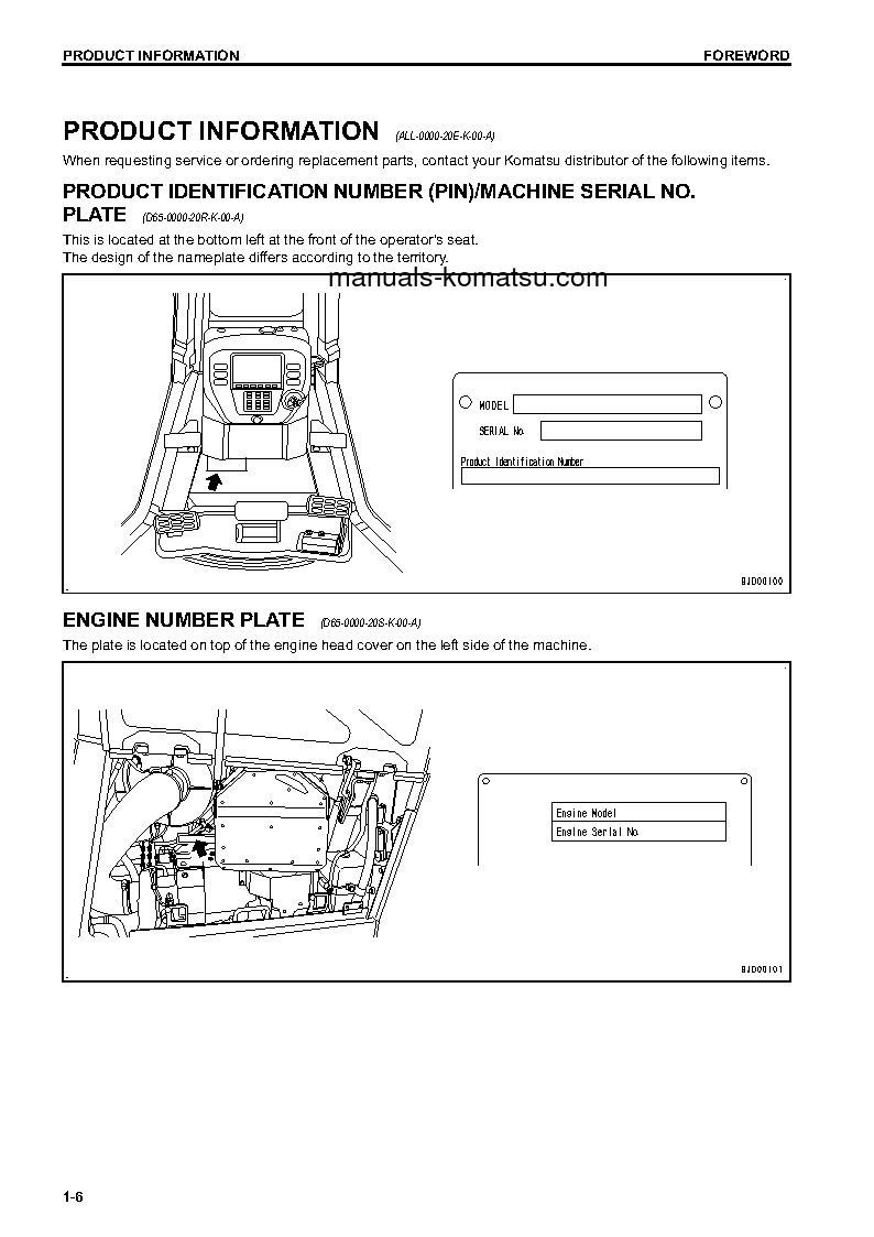 Protected: D65PX-17(JPN) S/N 1001-UP Operation manual (English)