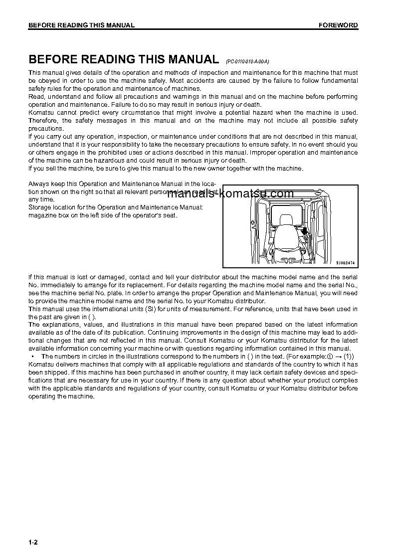 Protected: PC360LC-10(JPN) S/N 70001-UP Operation manual (English)