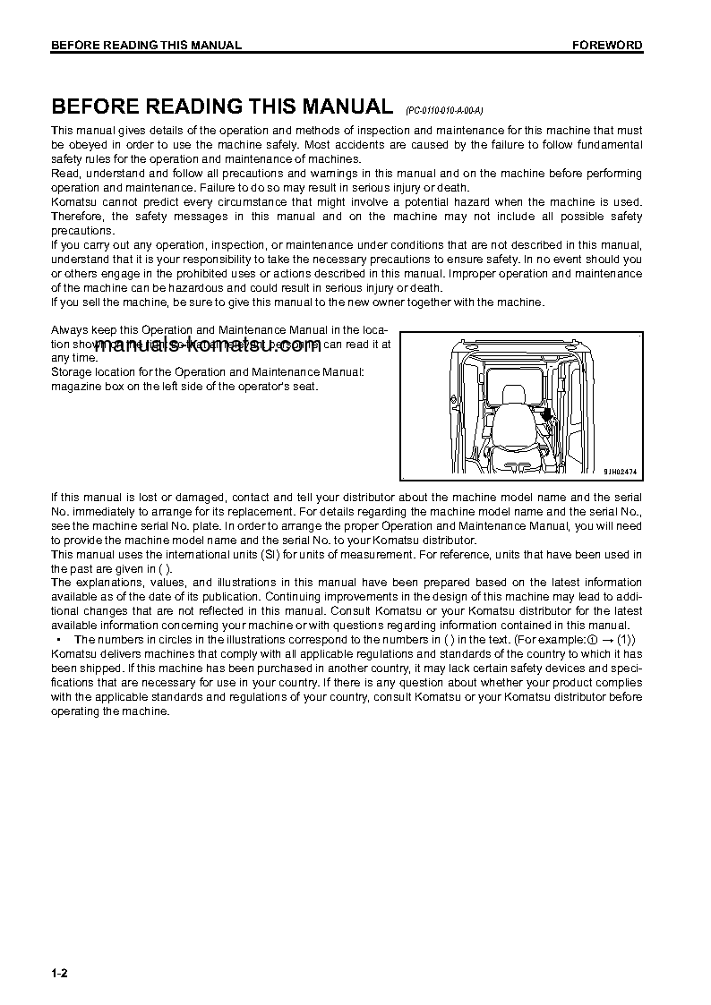 Protected: PC290LC-10(JPN) S/N 15001-UP Operation manual (English)