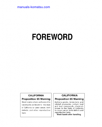 D31PX-22(JPN) S/N 60730-61775 Operation manual (English)