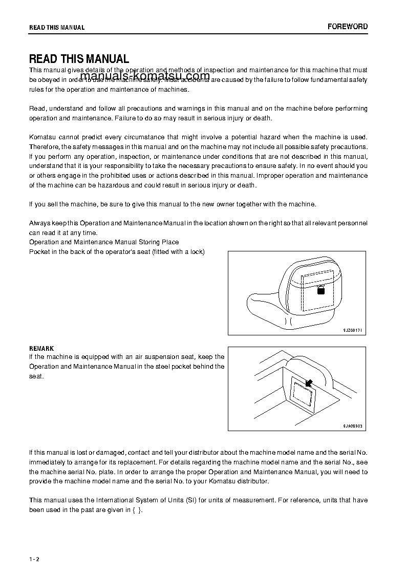 Protected: D37PX-22(JPN) S/N 60730-61775 Operation manual (English)