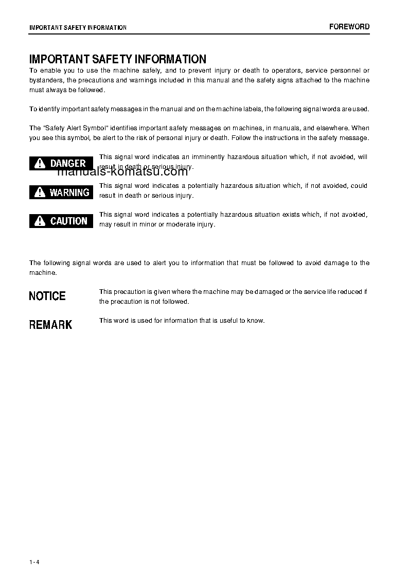 Protected: D37PX-22(JPN) S/N 60730-61775 Operation manual (English)