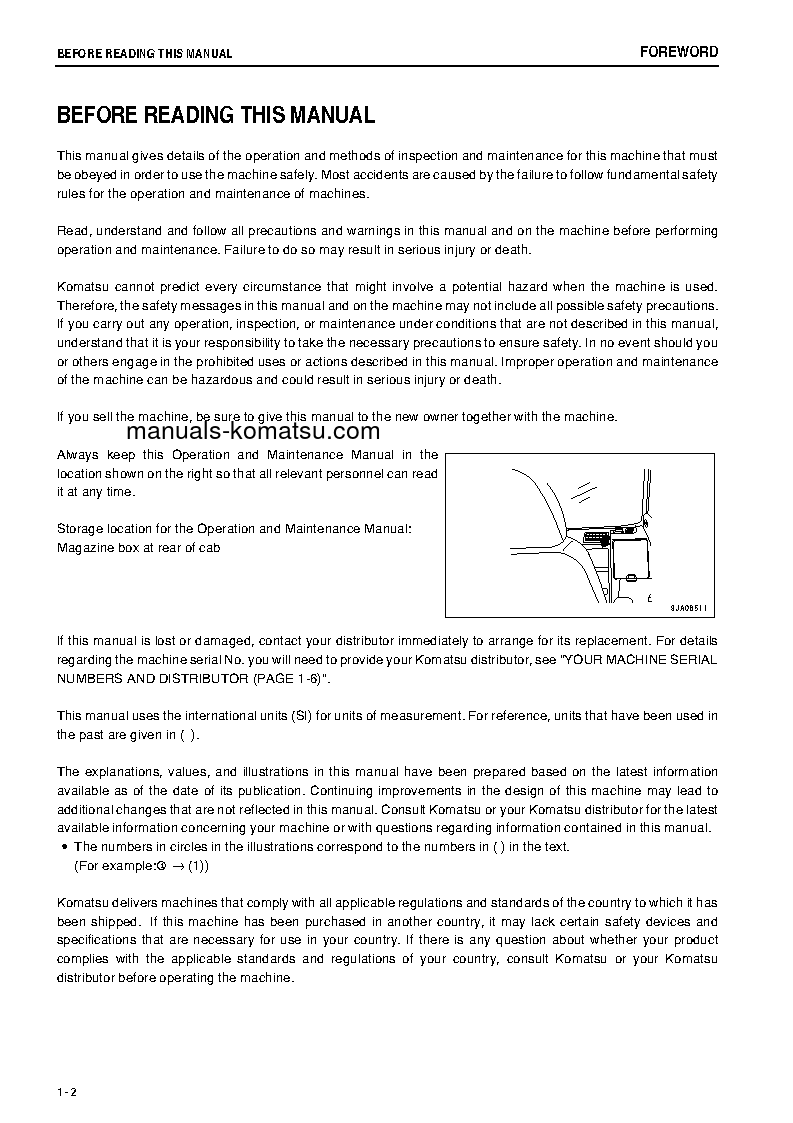 Protected: PC138USLC-8(JPN) S/N 26284-26415 Operation manual (English)