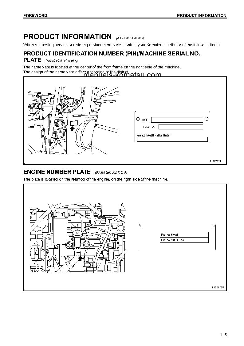 Protected: WA380-7(JPN) S/N 10001-UP Operation manual (English)