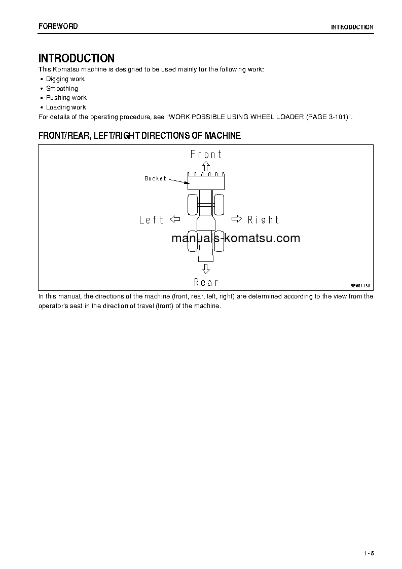 Protected: WA200-5(JPN) S/N 69299-UP Operation manual (English)