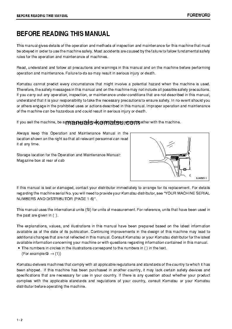 Protected: PC138USLC-8(JPN) S/N 26416-26658 Operation manual (English)
