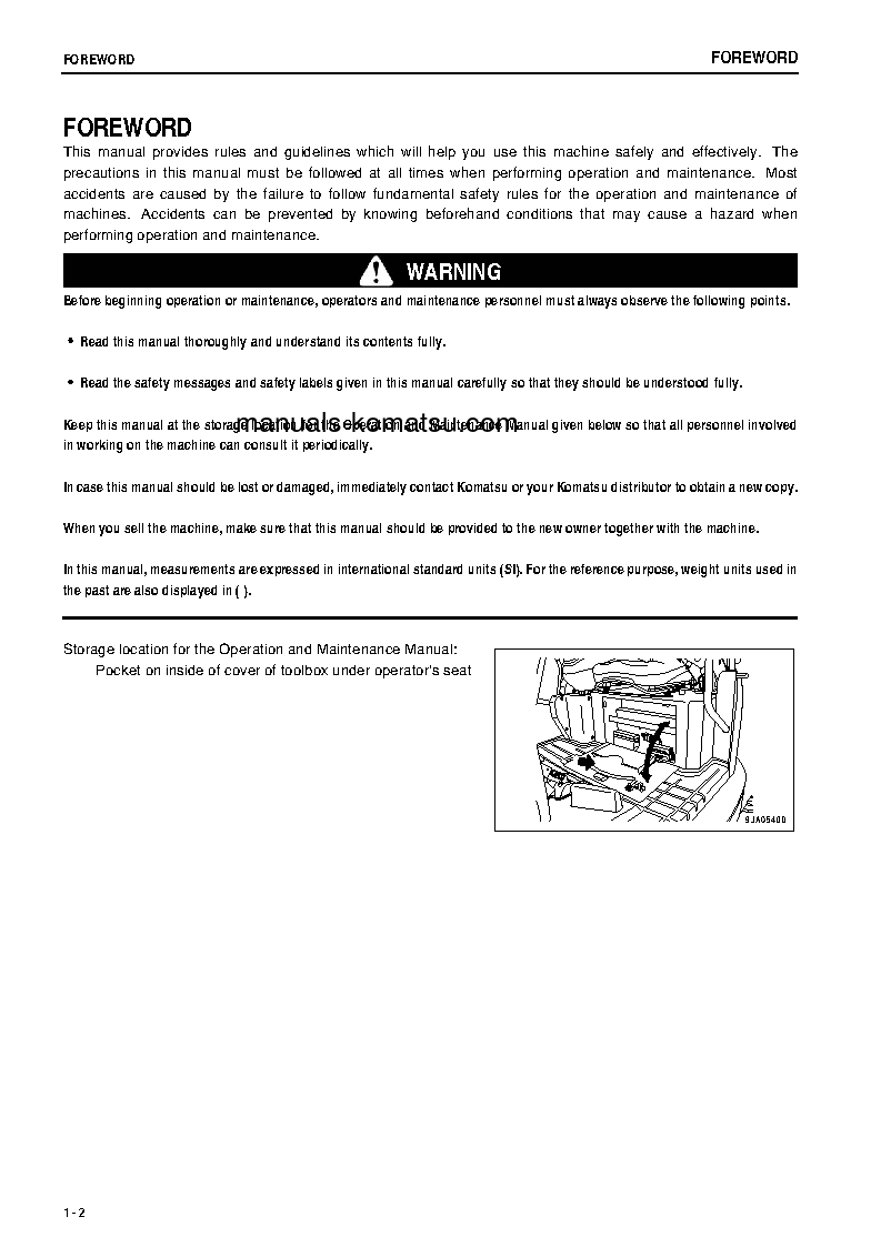 Protected: PC55MR-3(JPN) S/N 16609-18000 Operation manual (English)