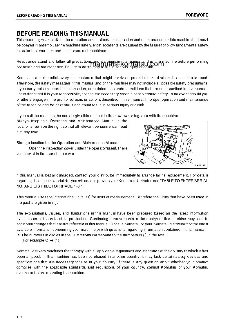 Protected: WA50-6(JPN) S/N 61466-63074 Operation manual (English)