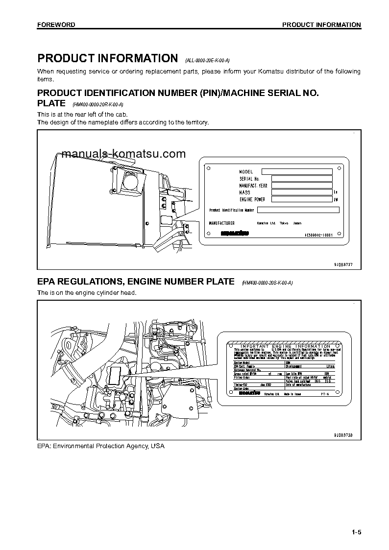 Protected: HM400-3(JPN) S/N 3001-3374 Operation manual (English)