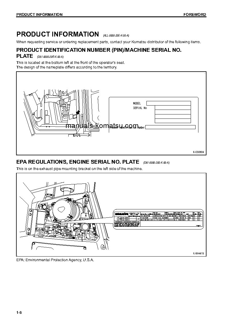 Protected: D61PX-23(JPN) S/N 30001-31832 Operation manual (English)