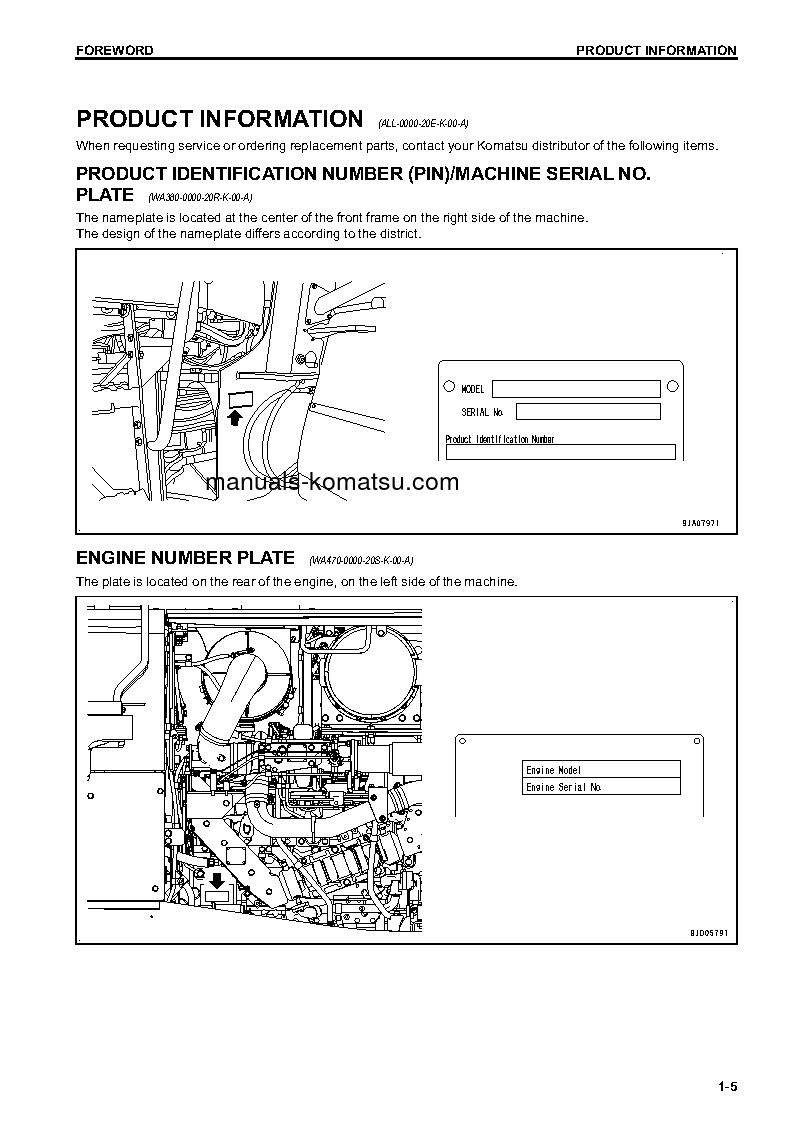 Protected: WA470-7(JPN) S/N 10001-UP Operation manual (English)