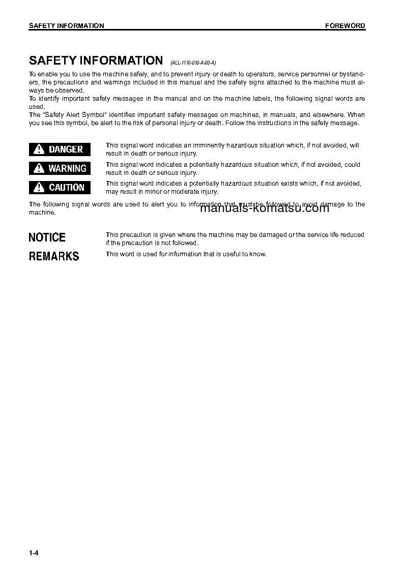 Protected: D37PX-23(JPN) S/N 80001-81042 Operation manual (English)