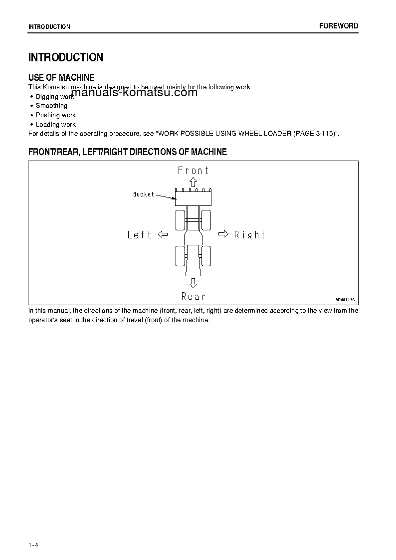 Protected: WA800-3(JPN)-E0 S/N 70063-70074 Operation manual (English)