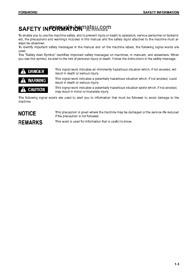 Protected: WA320-7(JPN) S/N 80001-UP Operation manual (English)