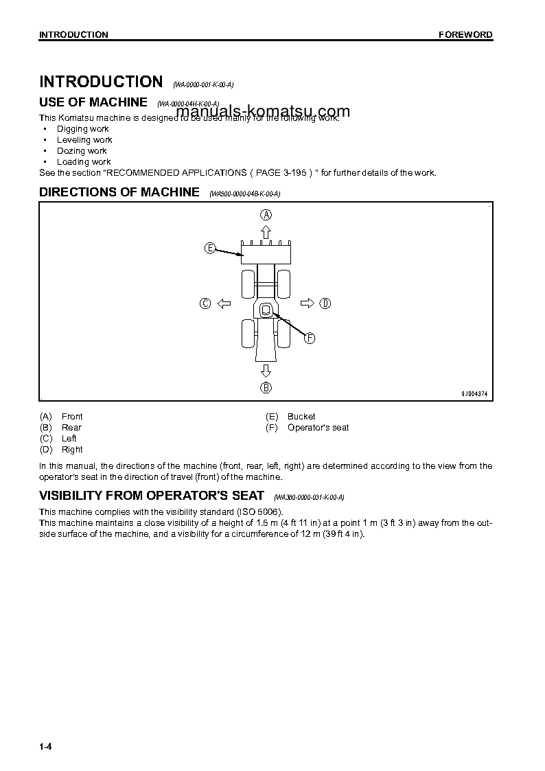 Protected: WA320-7(JPN) S/N 80001-UP Operation manual (English)