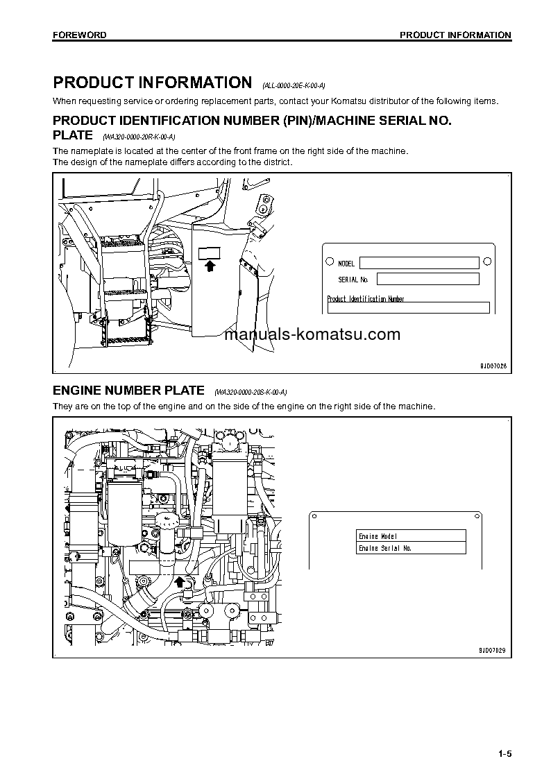 Protected: WA320-7(JPN) S/N 80001-UP Operation manual (English)