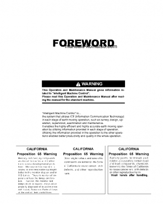 D61PXI-23(JPN) S/N 30324-UP Operation manual (English)