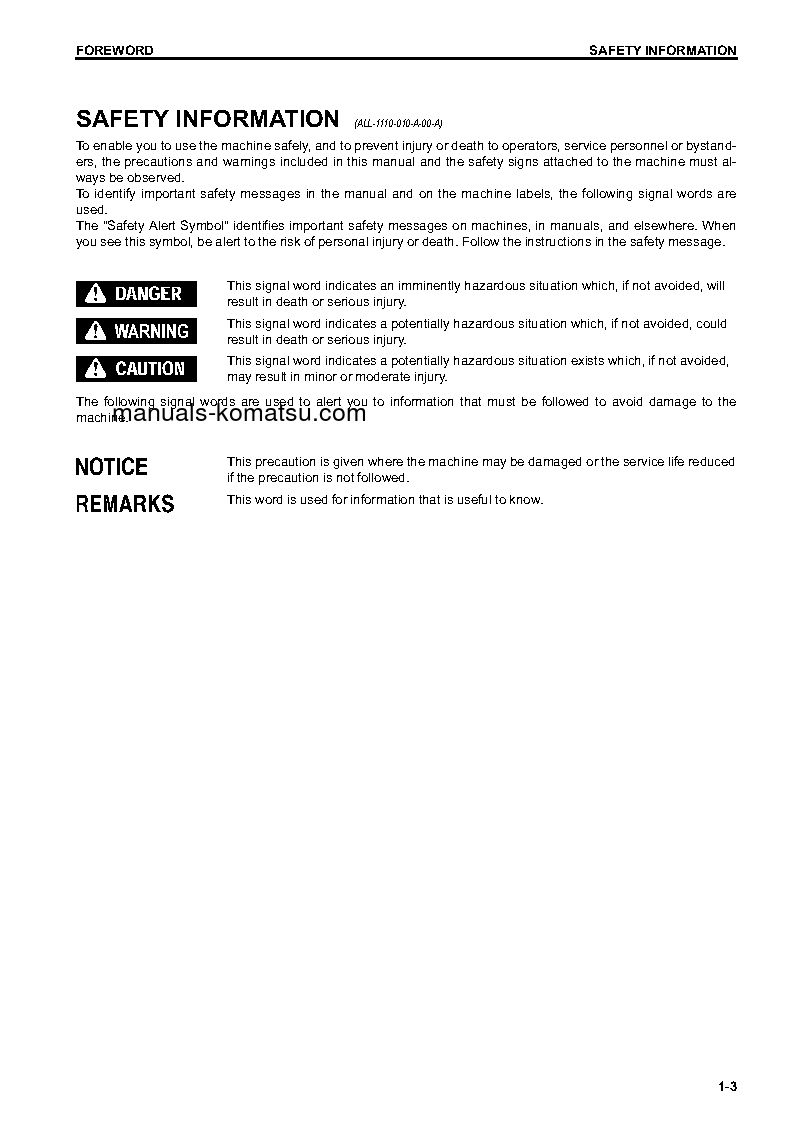 Protected: D61PXI-23(JPN) S/N 30324-UP Operation manual (English)