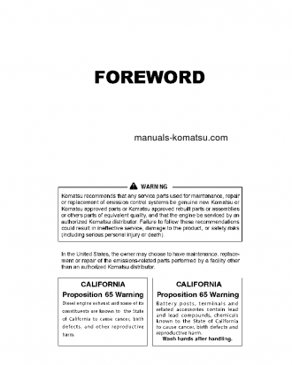WA270-7(JPN) S/N 80001-UP Operation manual (English)