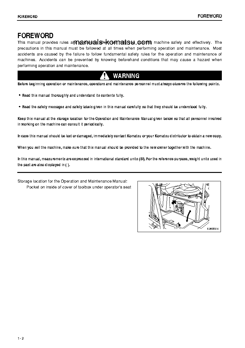 Protected: PC18MR-3(JPN) S/N 22001-UP Operation manual (English)
