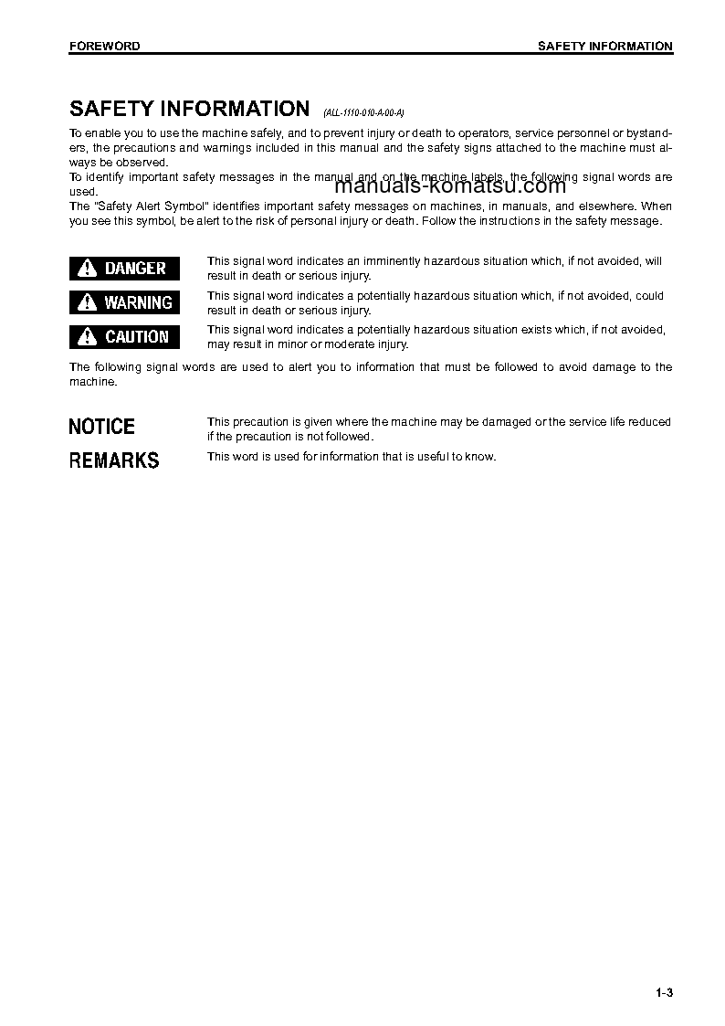 Protected: HM300-3(JPN) S/N 3376-3745 Operation manual (English)