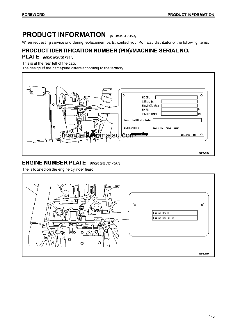 Protected: HM300-3(JPN) S/N 3376-3745 Operation manual (English)