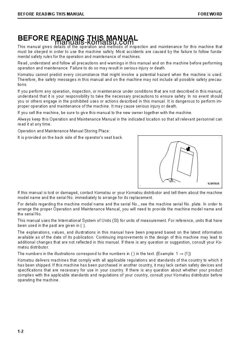 Protected: D155AX-8(JPN) S/N 100001-100069 Operation manual (English)