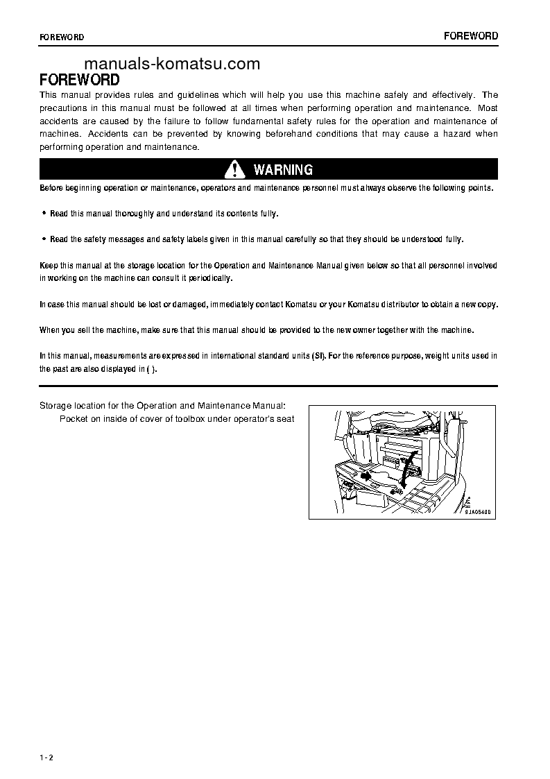 Protected: PC27MR-3(JPN)-FOR N.AMERICA, CAB SPEC. S/N 22001-UP Operation manual (English)