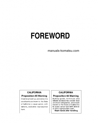 HD605-7(JPN)-E0 S/N 11289-11309 Operation manual (English)