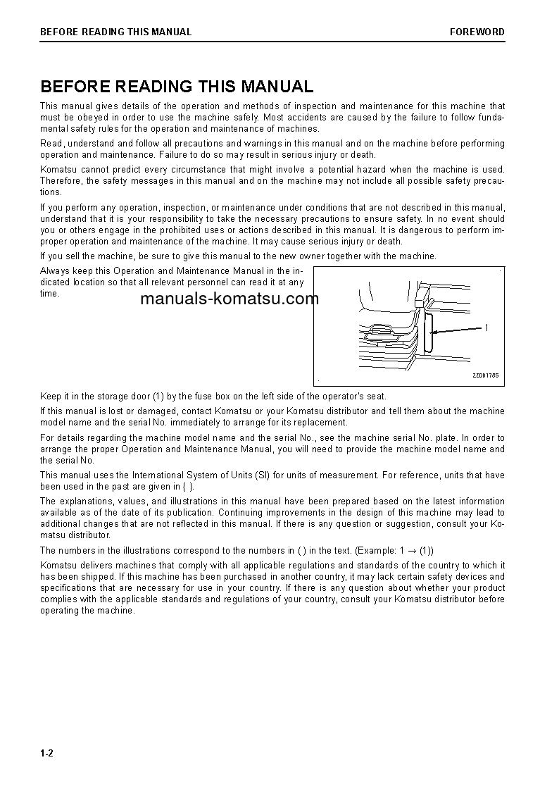 Protected: WA470-8(JPN) S/N 100001-100009 Operation manual (English)