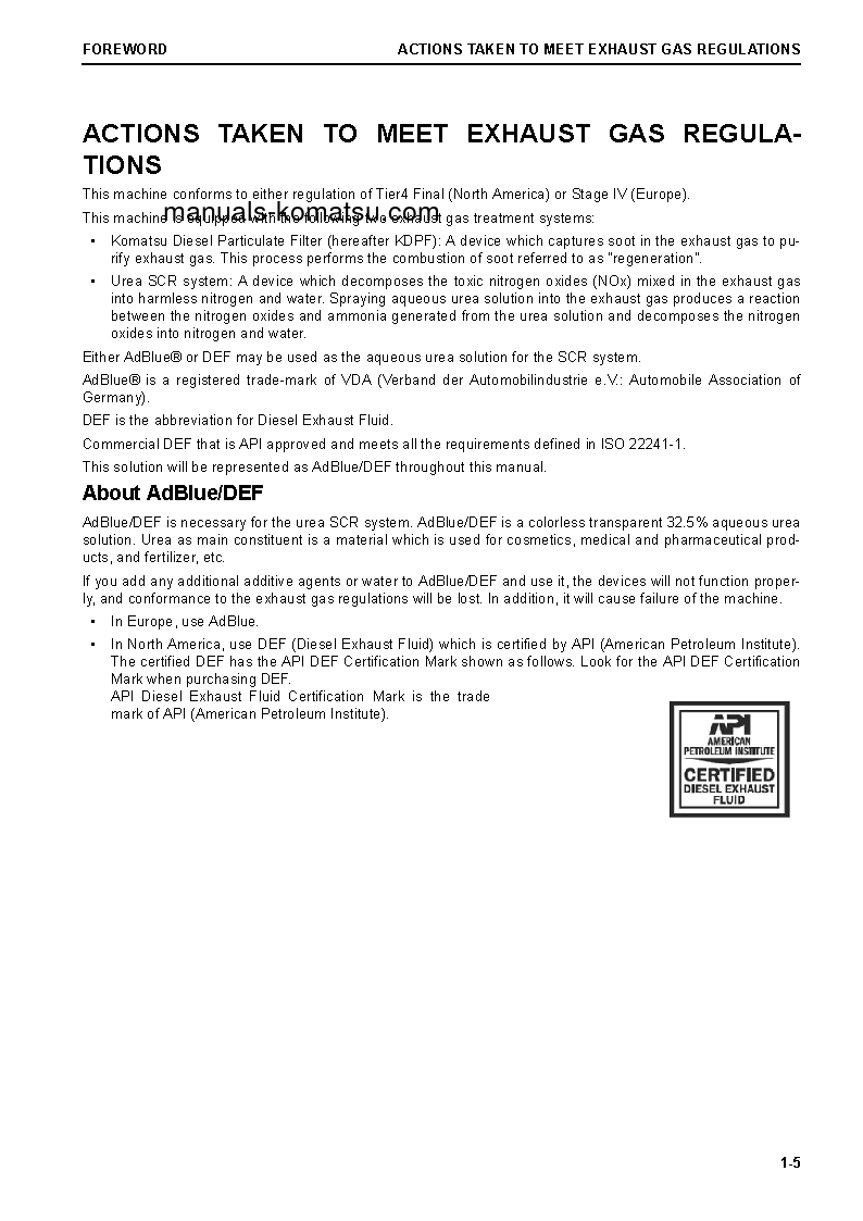 Protected: WA470-8(JPN) S/N 100001-100009 Operation manual (English)