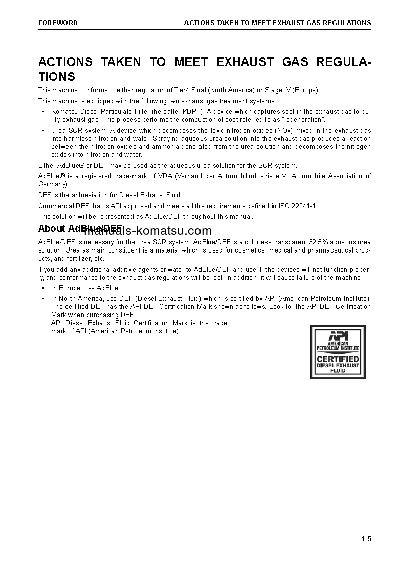 Protected: HM400-5(JPN) S/N 10001-10154 Operation manual (English)