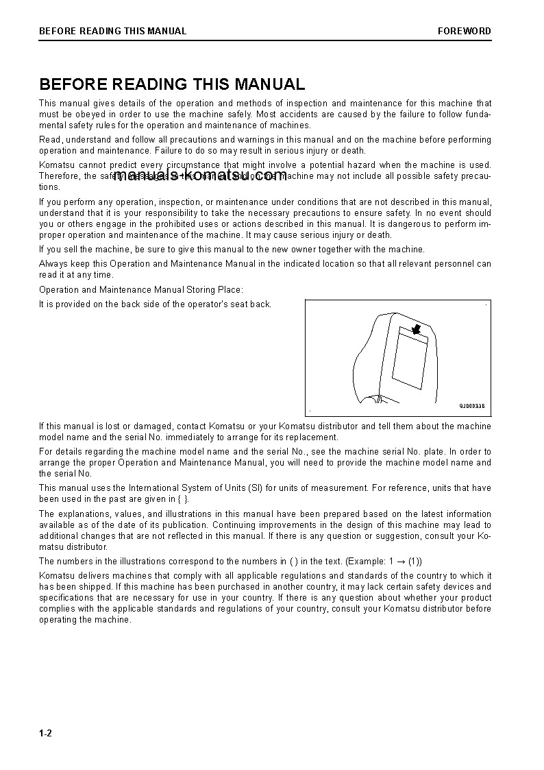 Protected: D85PX-18(JPN) S/N 22001-22060 Operation manual (English)