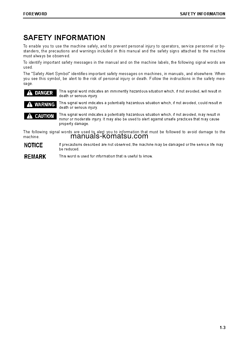 Protected: D155AX-8(JPN) S/N 100070-UP Operation manual (English)