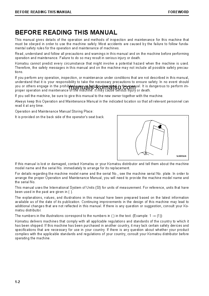 Protected: D65PX-18(JPN) S/N 90166-UP Operation manual (English)