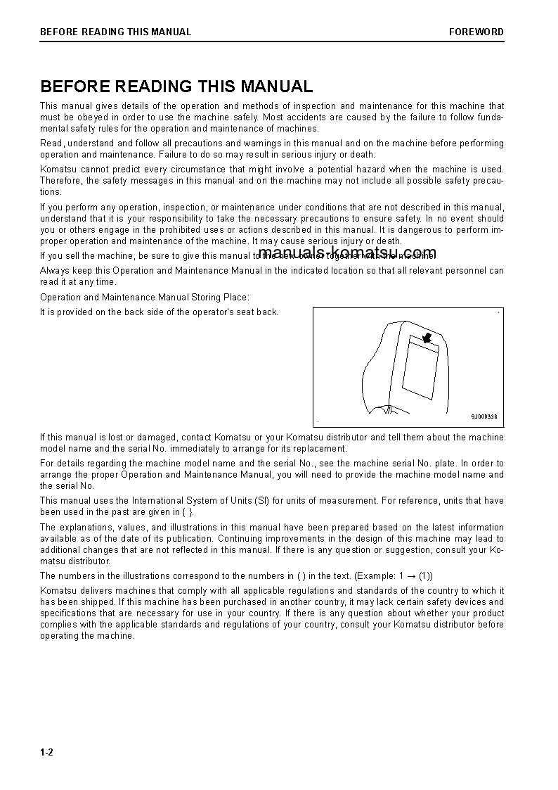 Protected: D85PX-18(JPN) S/N 23047-UP Operation manual (English)