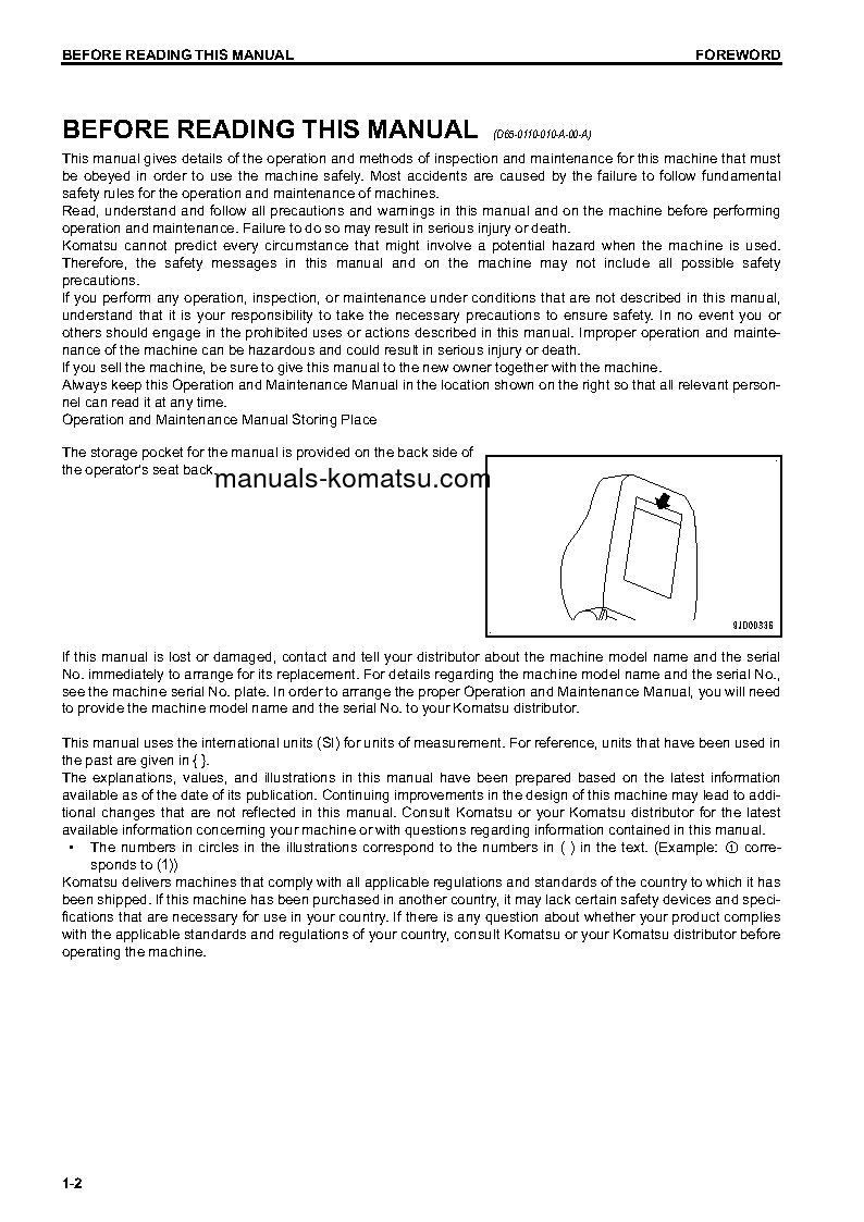 Protected: D61PX-23(JPN) S/N 31833-UP Operation manual (English)