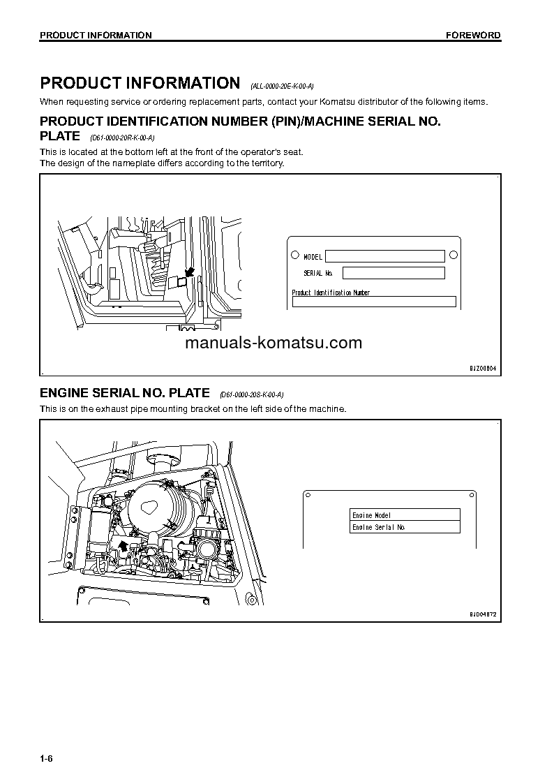 Protected: D61PX-23(JPN) S/N 31833-UP Operation manual (English)