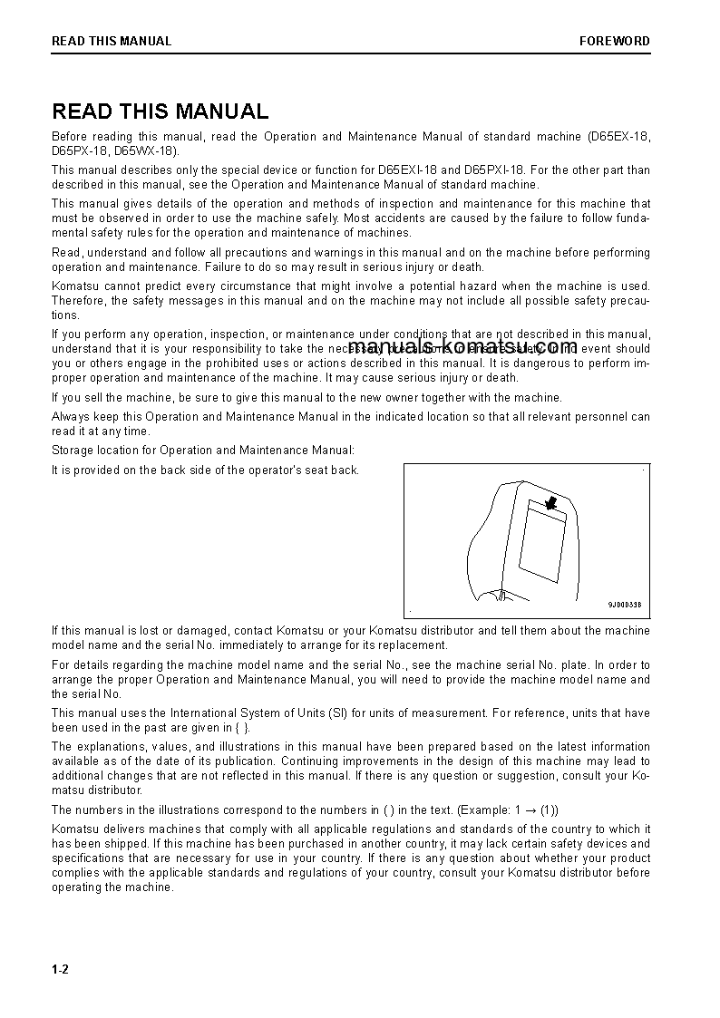 Protected: D65PXI-18(JPN) S/N 90023-90996 Operation manual (English)