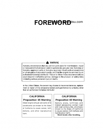 WA500-8(JPN) S/N 90001-UP Operation manual (English)