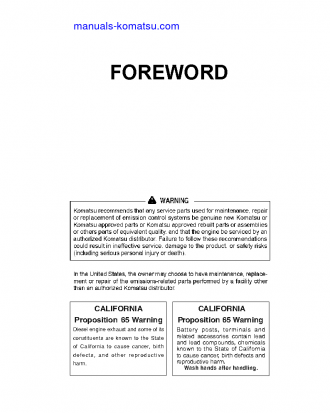 D37PX-24(JPN) S/N 85001-85141 Operation manual (English)