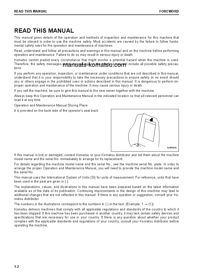 Protected: D155AX-8(JPN) S/N 100099-100120 Operation manual (English)