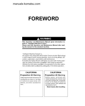 D39EXI-24(JPN) S/N 95001-UP Operation manual (English)
