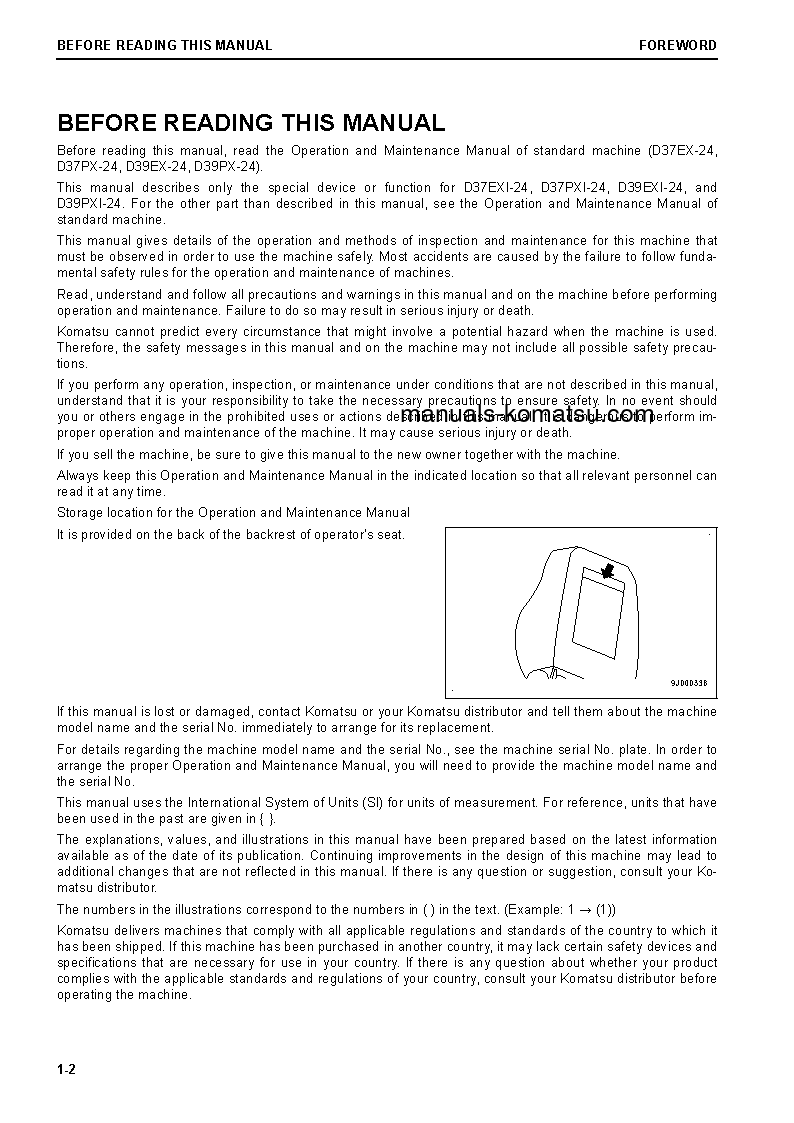 Protected: D39EXI-24(JPN) S/N 95001-UP Operation manual (English)