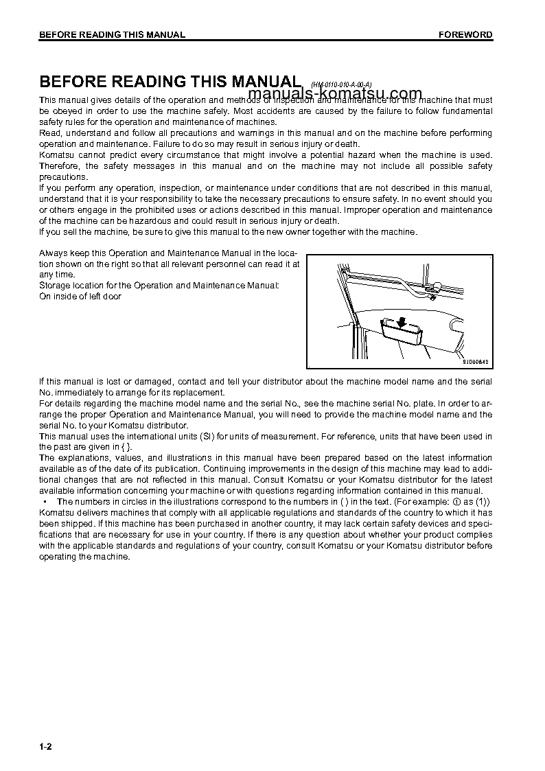 Protected: HM300-3(JPN) S/N 3746-UP Operation manual (English)