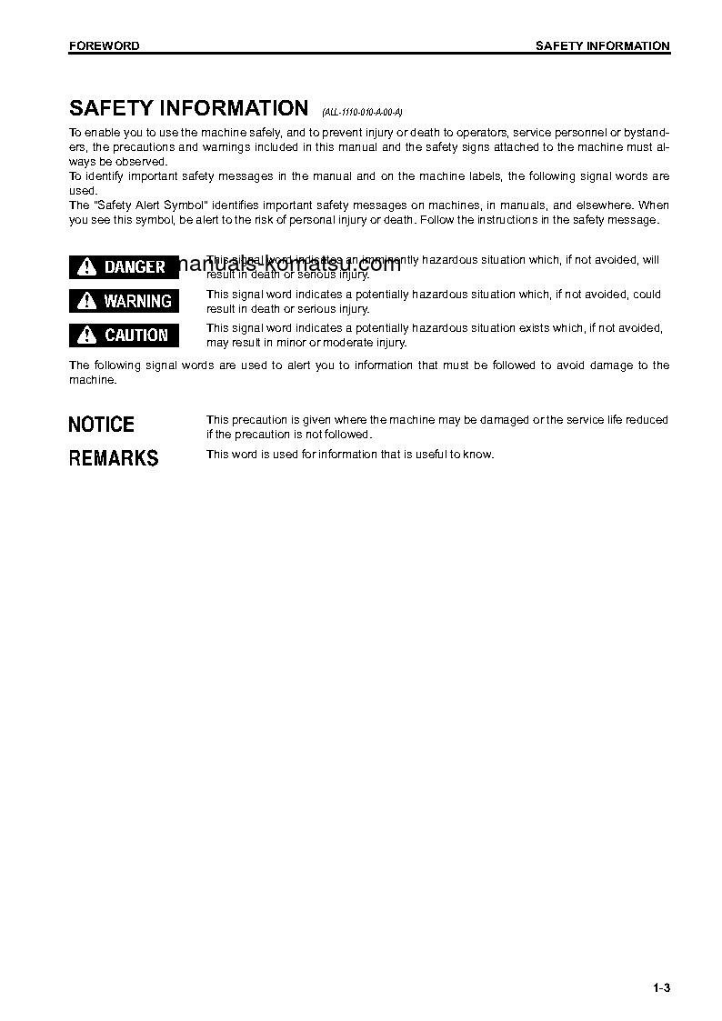 Protected: HM300-3(JPN) S/N 3746-UP Operation manual (English)