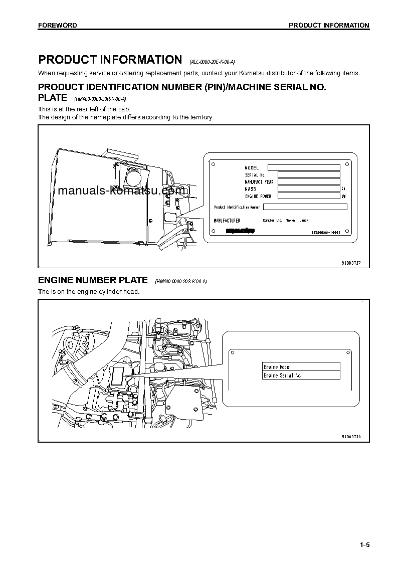 Protected: HM400-3(JPN) S/N 3930-UP Operation manual (English)