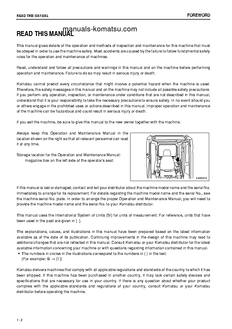 Protected: PC200-8(JPN)-WORK EQUIPMENT GREASE 500H S/N 358146-UP Operation manual (English)