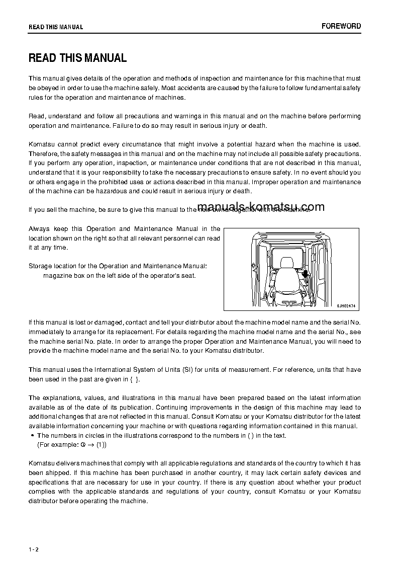 Protected: PC450LC-8(JPN)-WORK EQUIPMENT GREASE 500H S/N 71533-UP Operation manual (English)