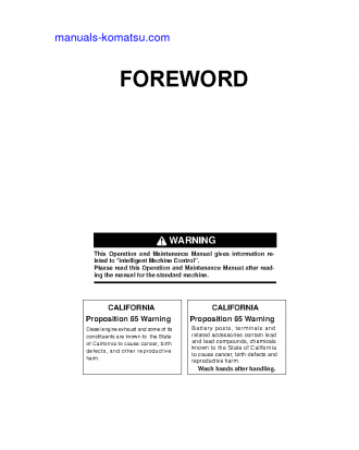 D39EXI-24(JPN) S/N 95497-96158 Operation manual (English)